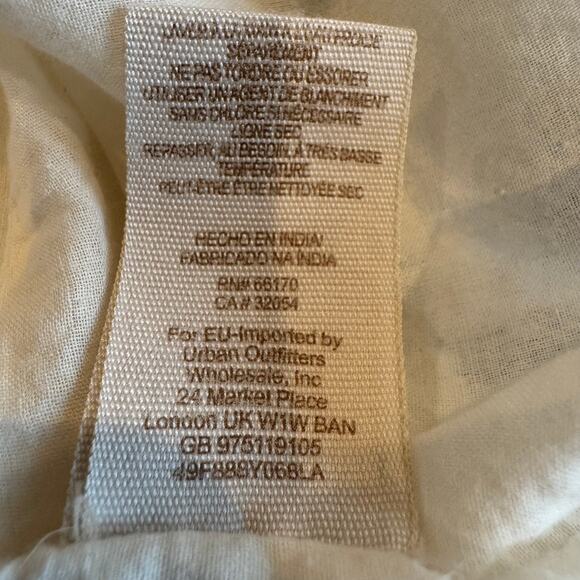 Free People Austin White Embroidered Floral Open Back Tunic Mini Dress - Picture 9 of 11